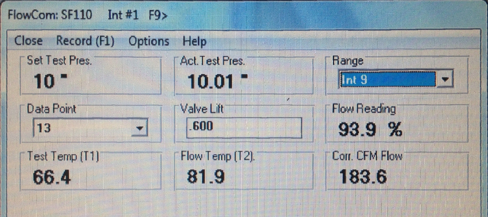 Flow Metre Testing Unit